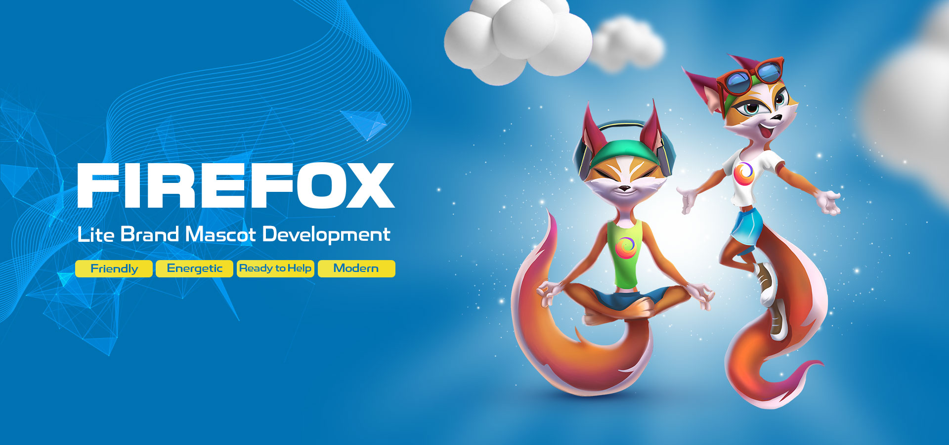 Mozila fire fox brand mascot