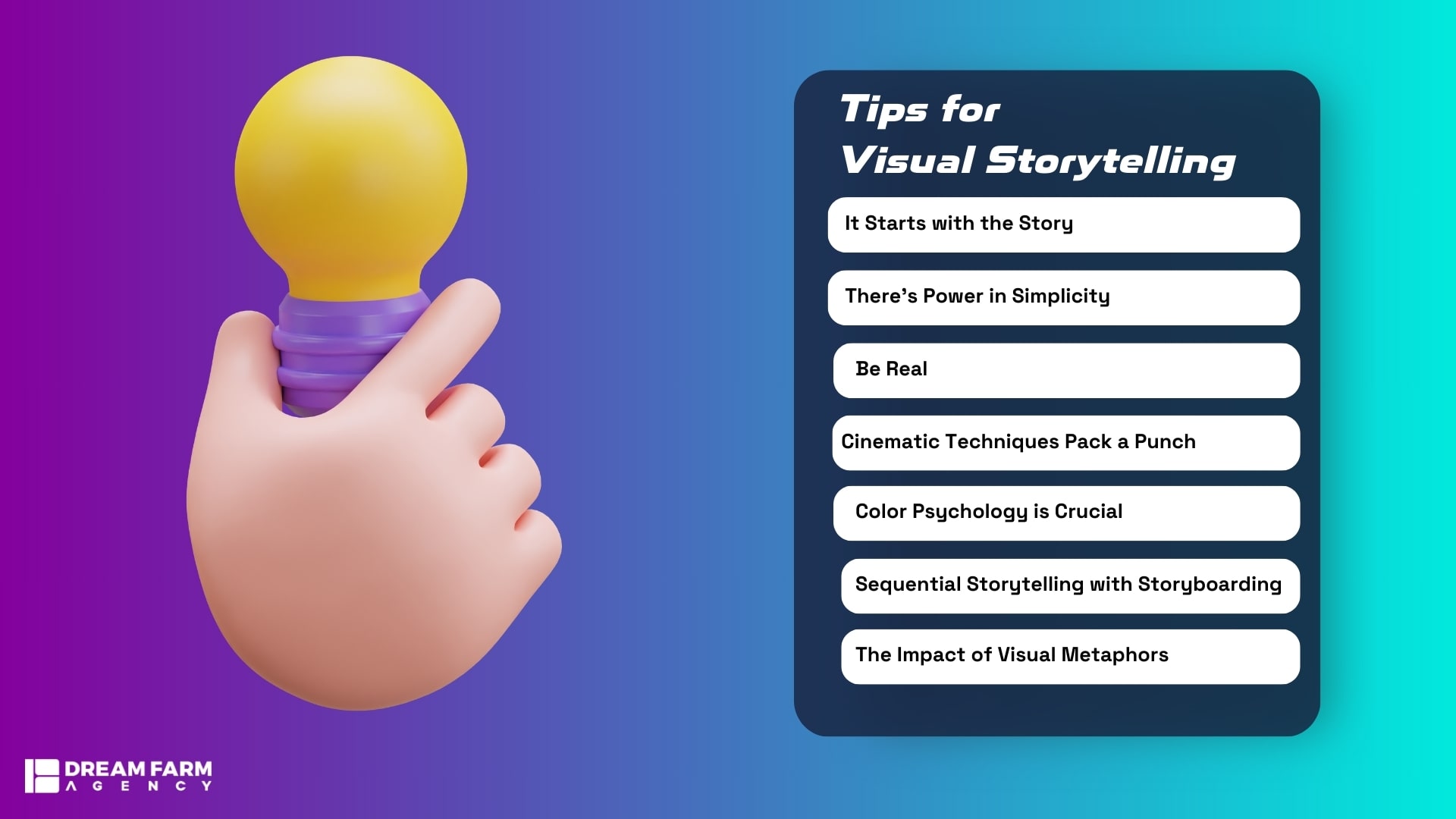 Tips for Visual Storytelling
