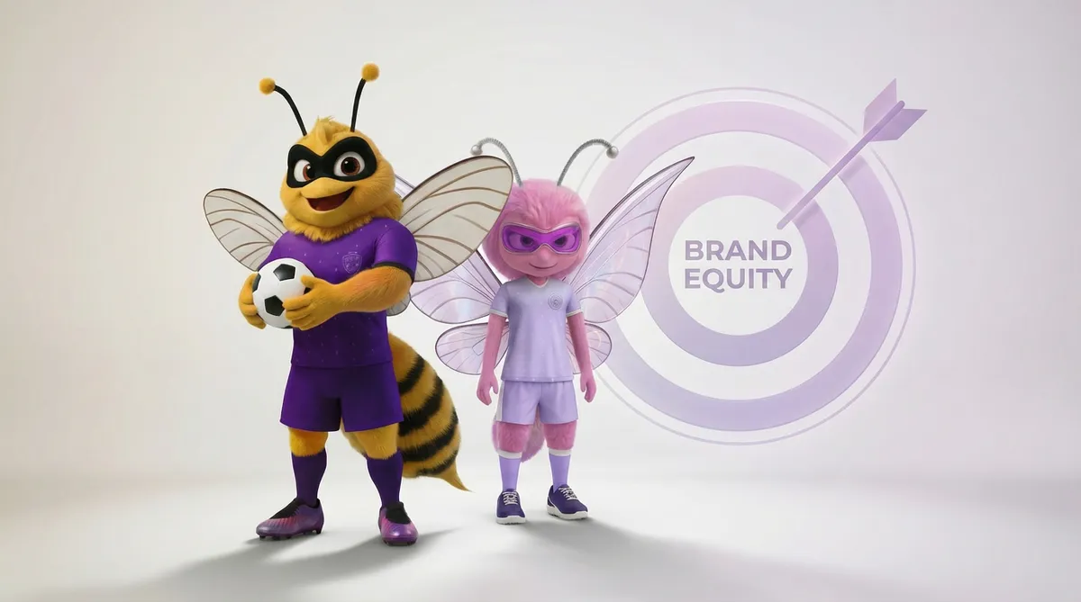 The mascots of Louisville City FC and Racing Louisville FC, hitting the target (brand equity)