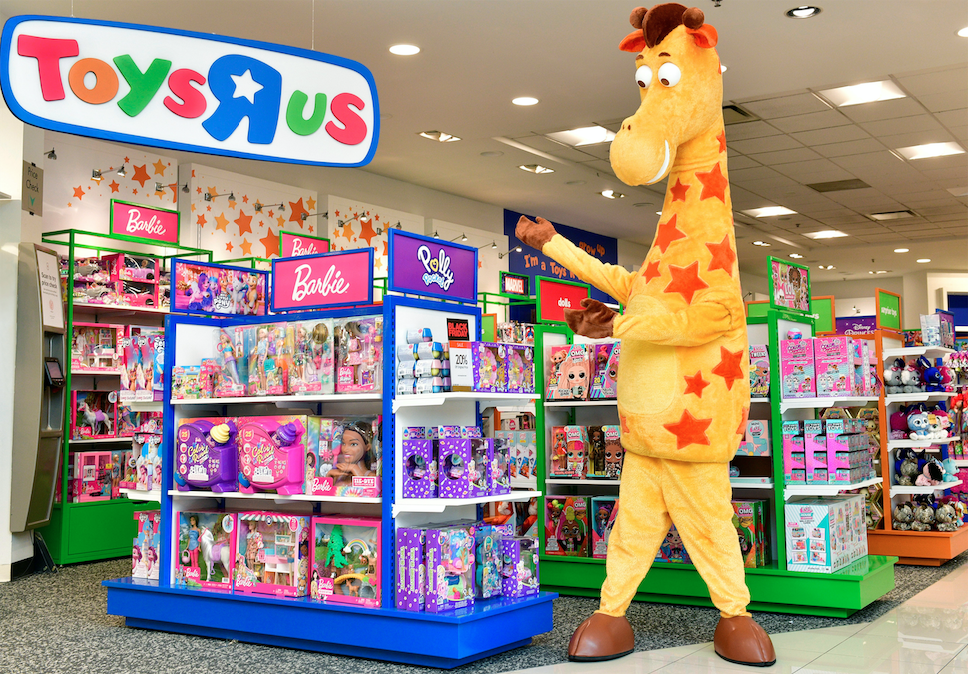 Geoffrey the Giraffe, one of the most popular brand mascots
