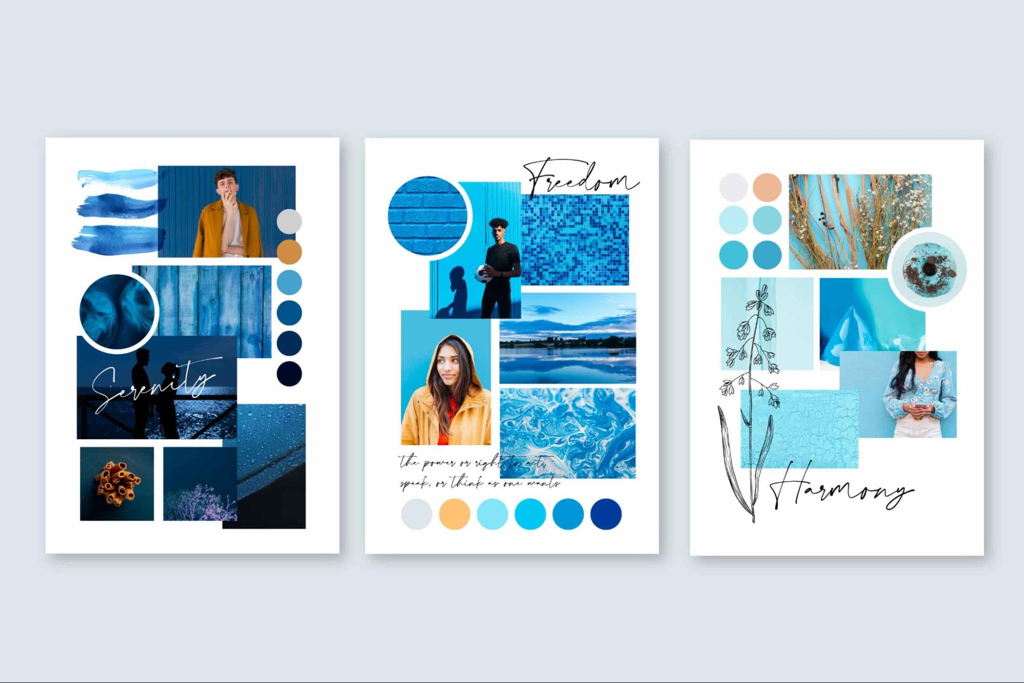 brand identity with moodboard